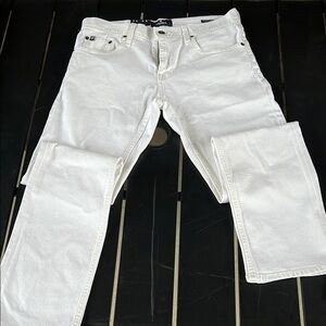 Daniel Cremieux White Straight-Leg Jeans